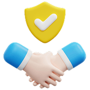 Stretta di mano del partner di fiducia