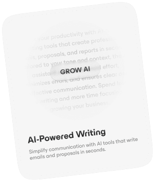 AI-powered writing card