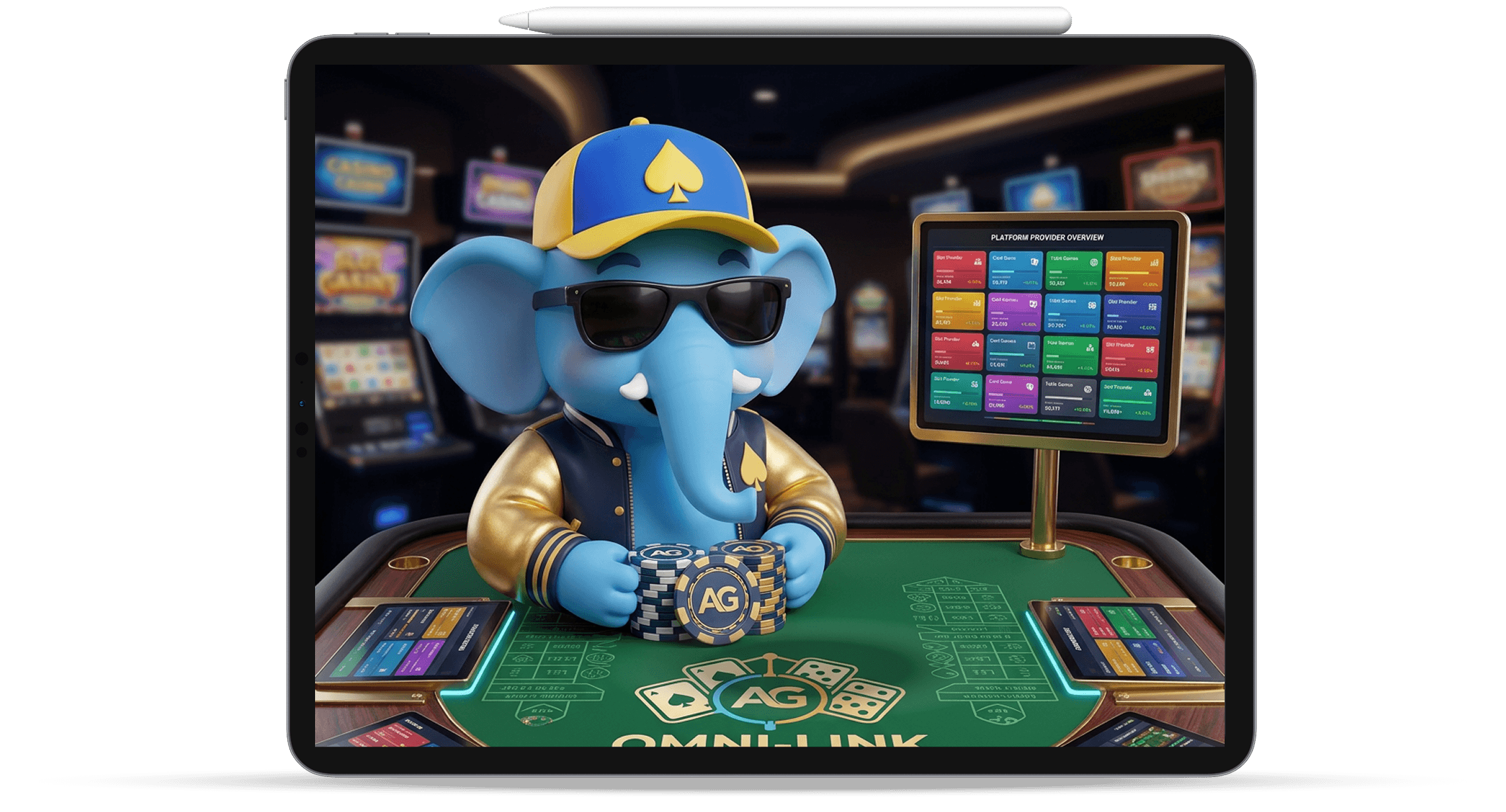 SolveByte casino aggregator platform mascot